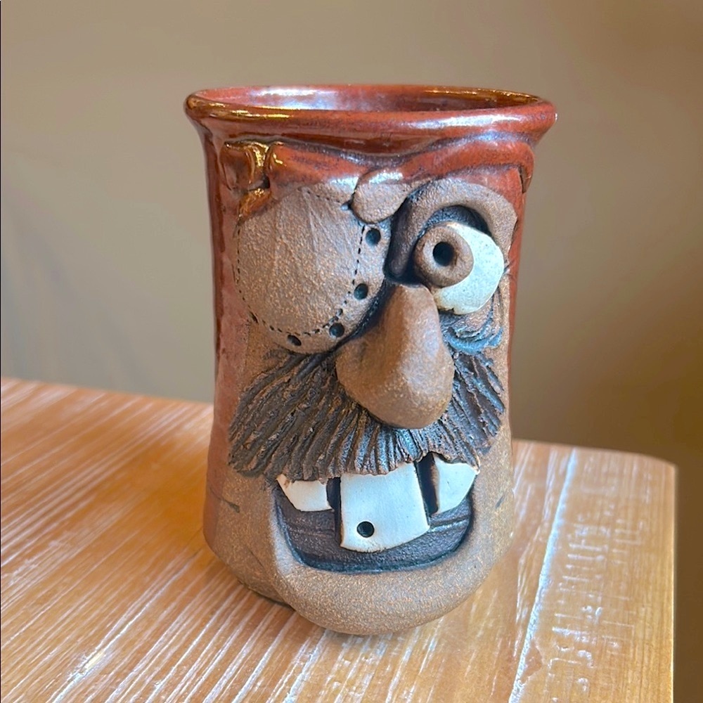 Handcrafted Face Mug Studio Art Pottery